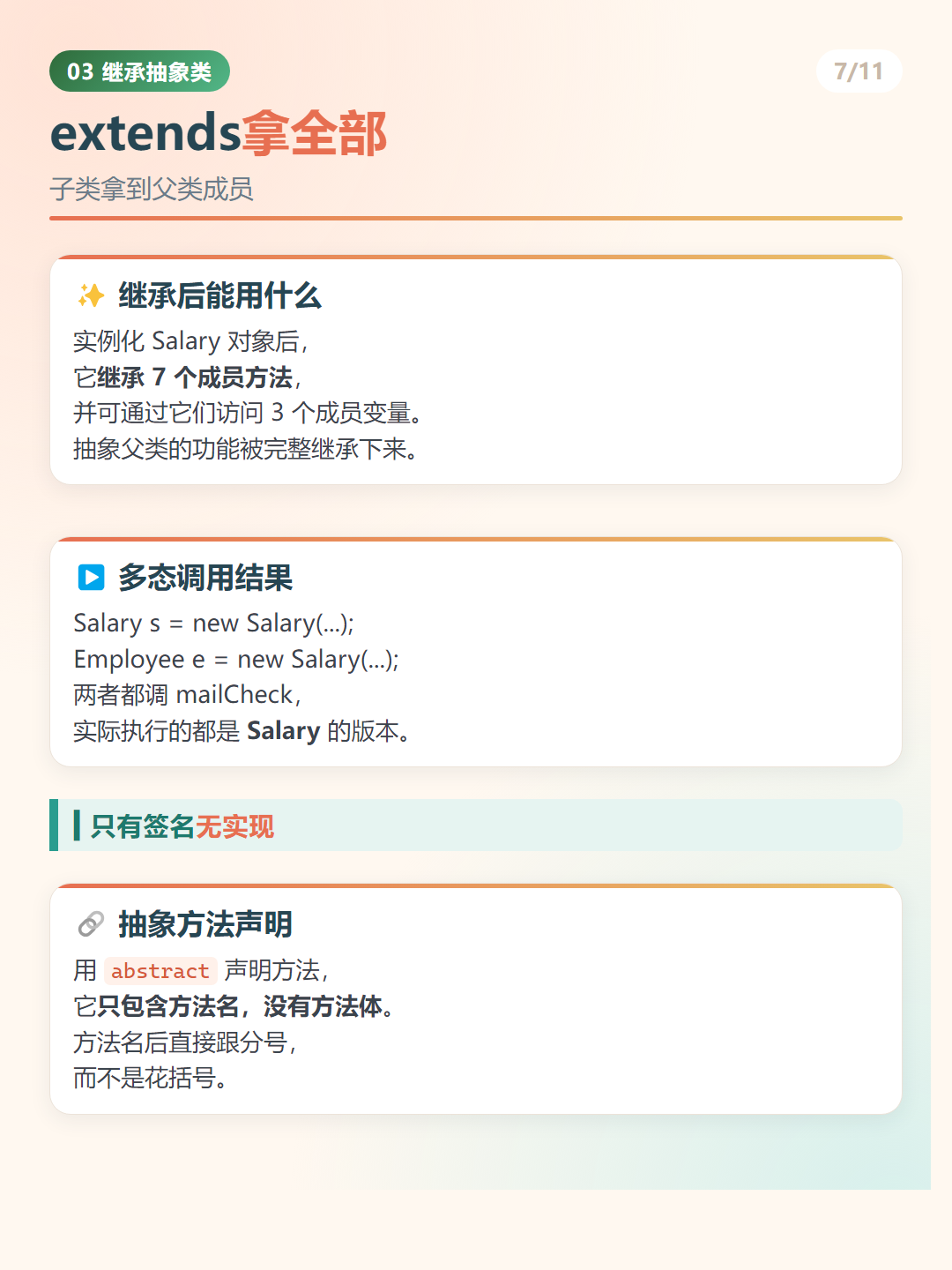 Java Salary 继承示例