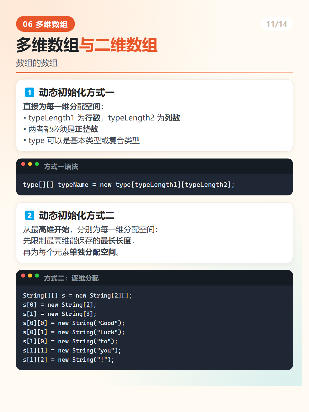 Java 多维数组是什么