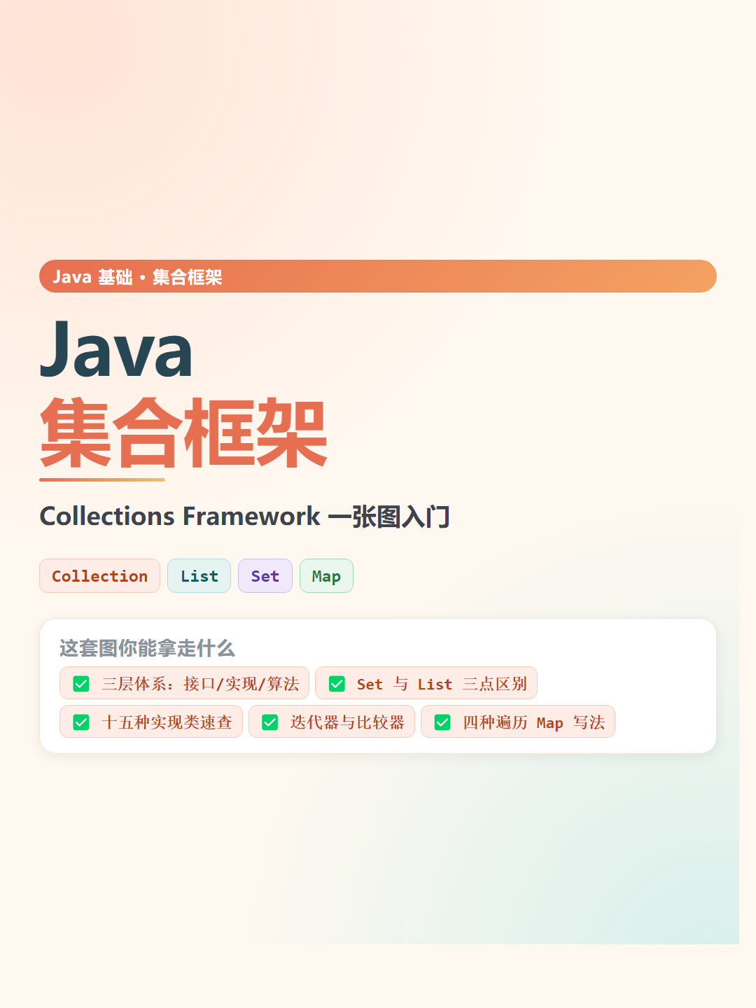 Java 集合框架速查卡片