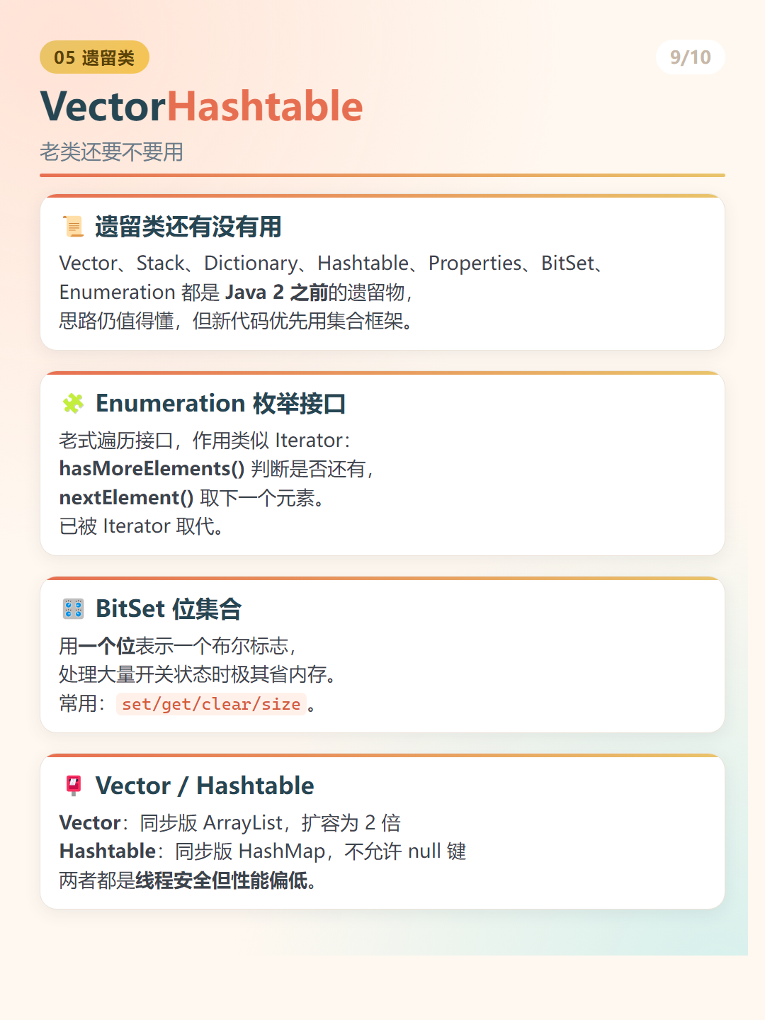Java 数据结构：VectorHashtable