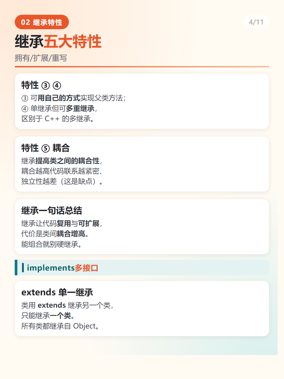Java implements 多接口