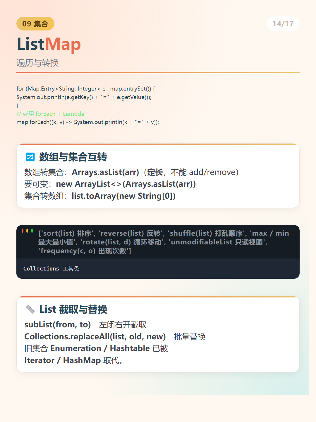 Java 实例：ListMap