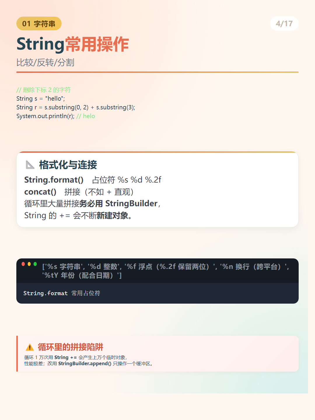Java 实例：String常用操作