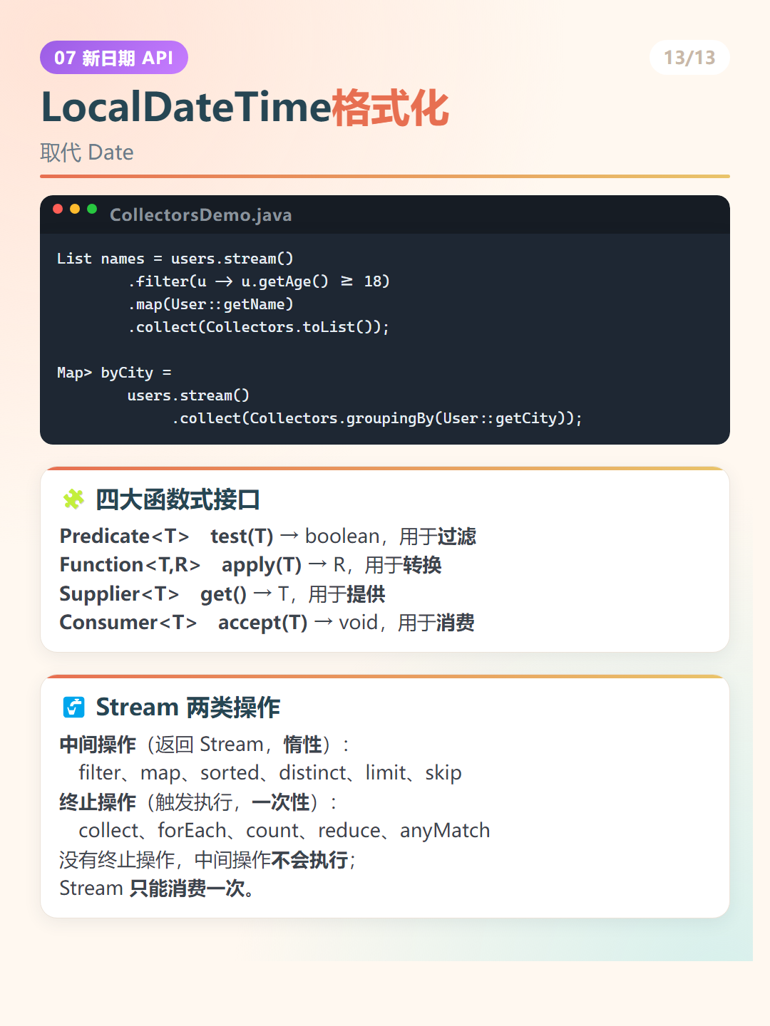 Java 8 新特性：LocalDateTime格式化