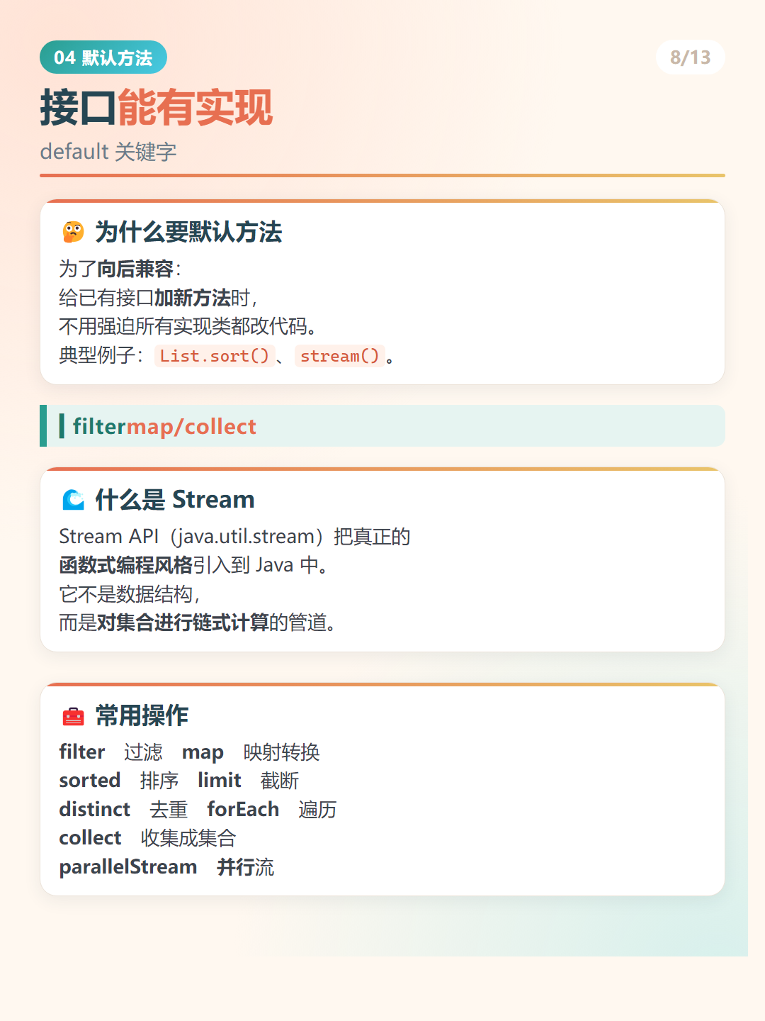 Java 8 新特性：接口能有实现