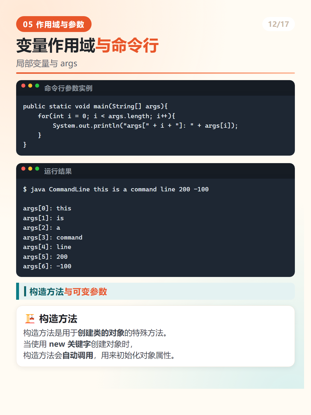 Java 命令行参数的使用