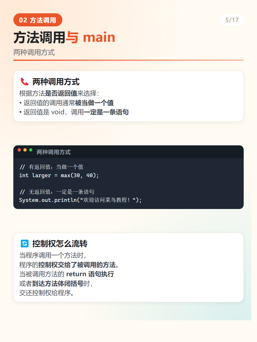 Java 方法调用的两种方式
