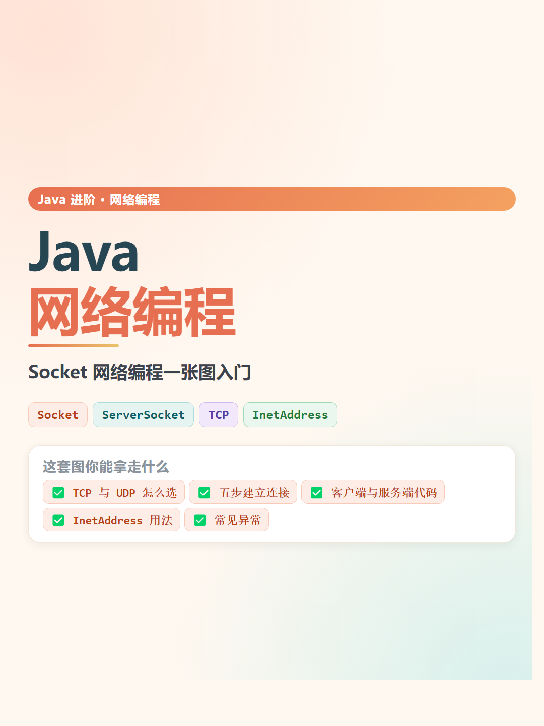Java 网络编程速查卡片