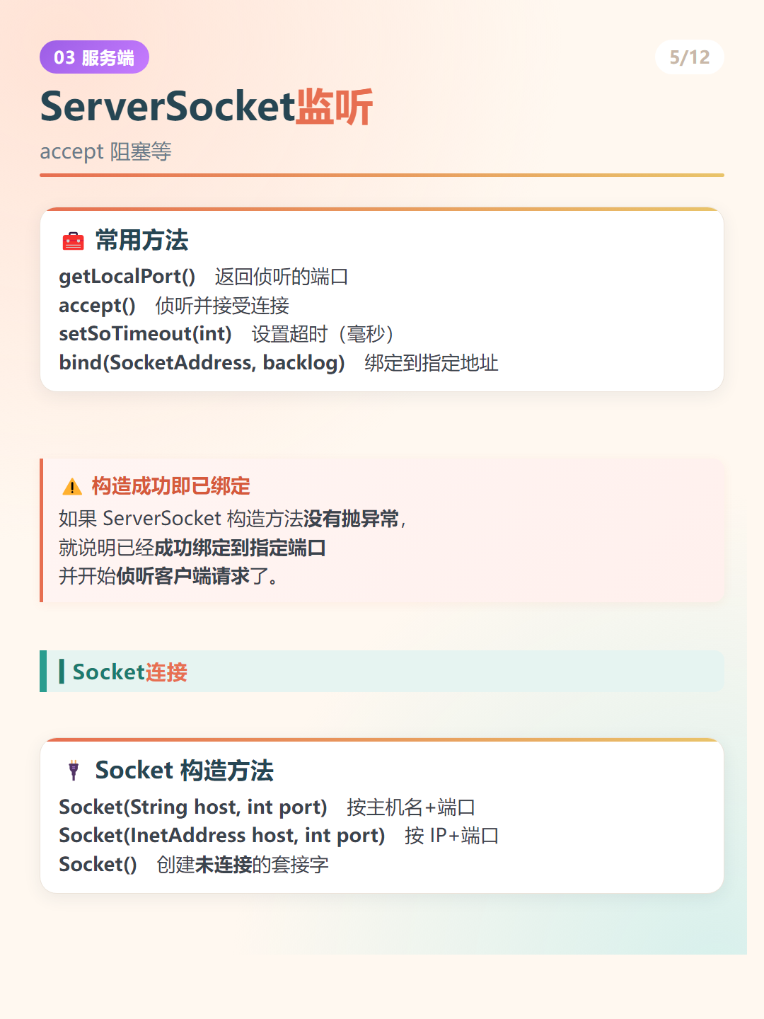 Java 网络编程：ServerSocket监听