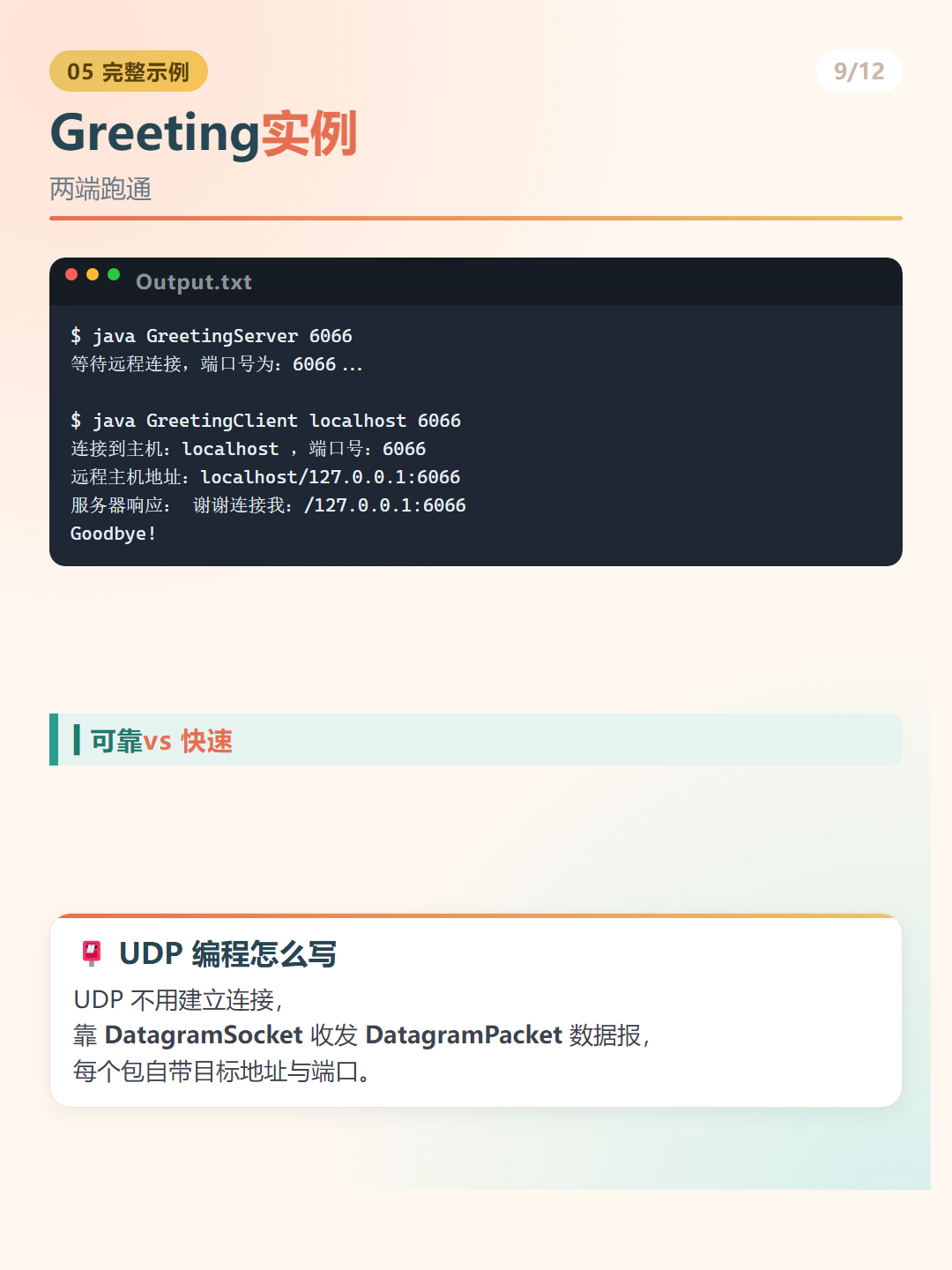 Java 网络编程：Greeting实例