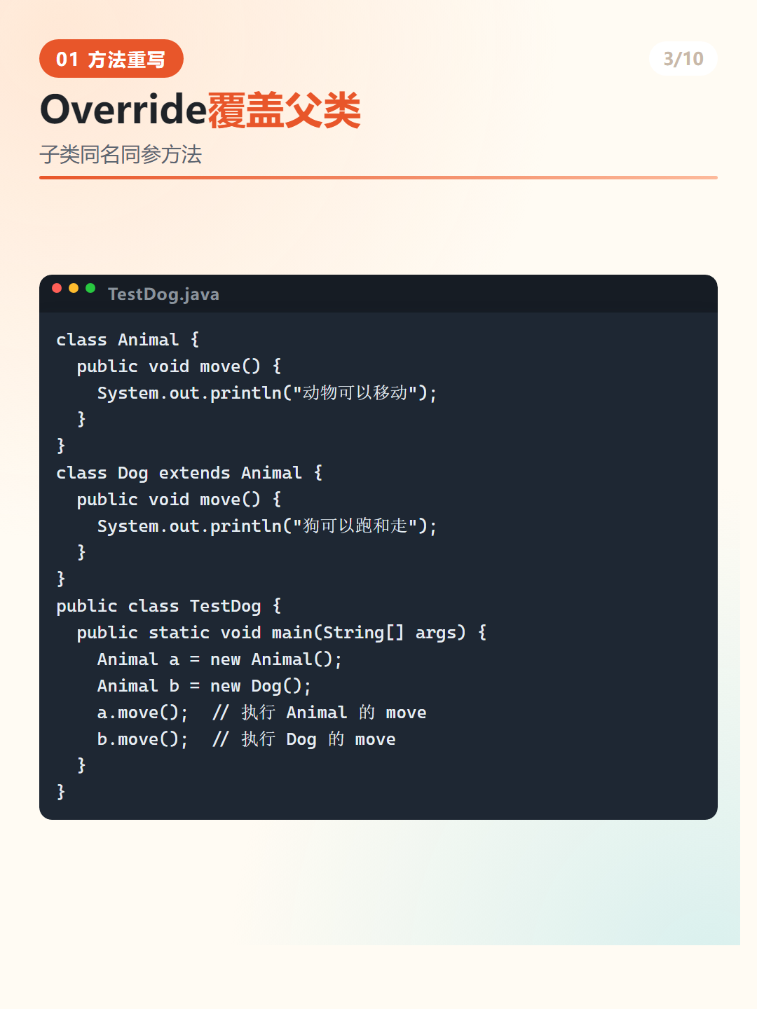 Java 重写的运行时绑定