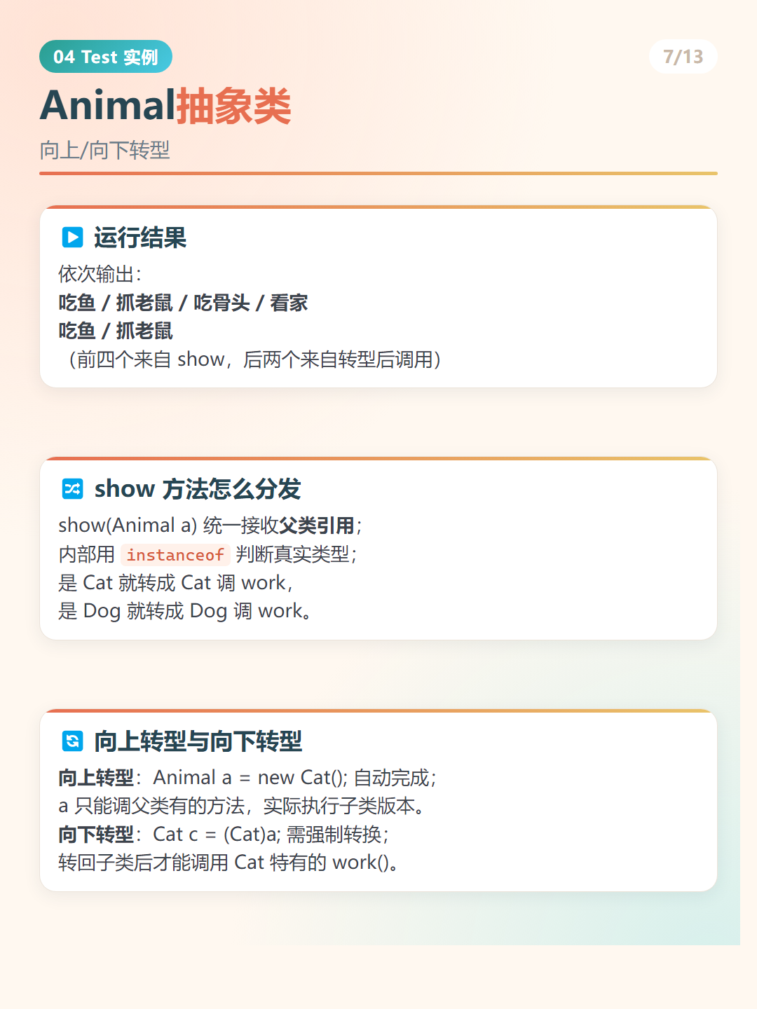 Java 类型转换与方法分发