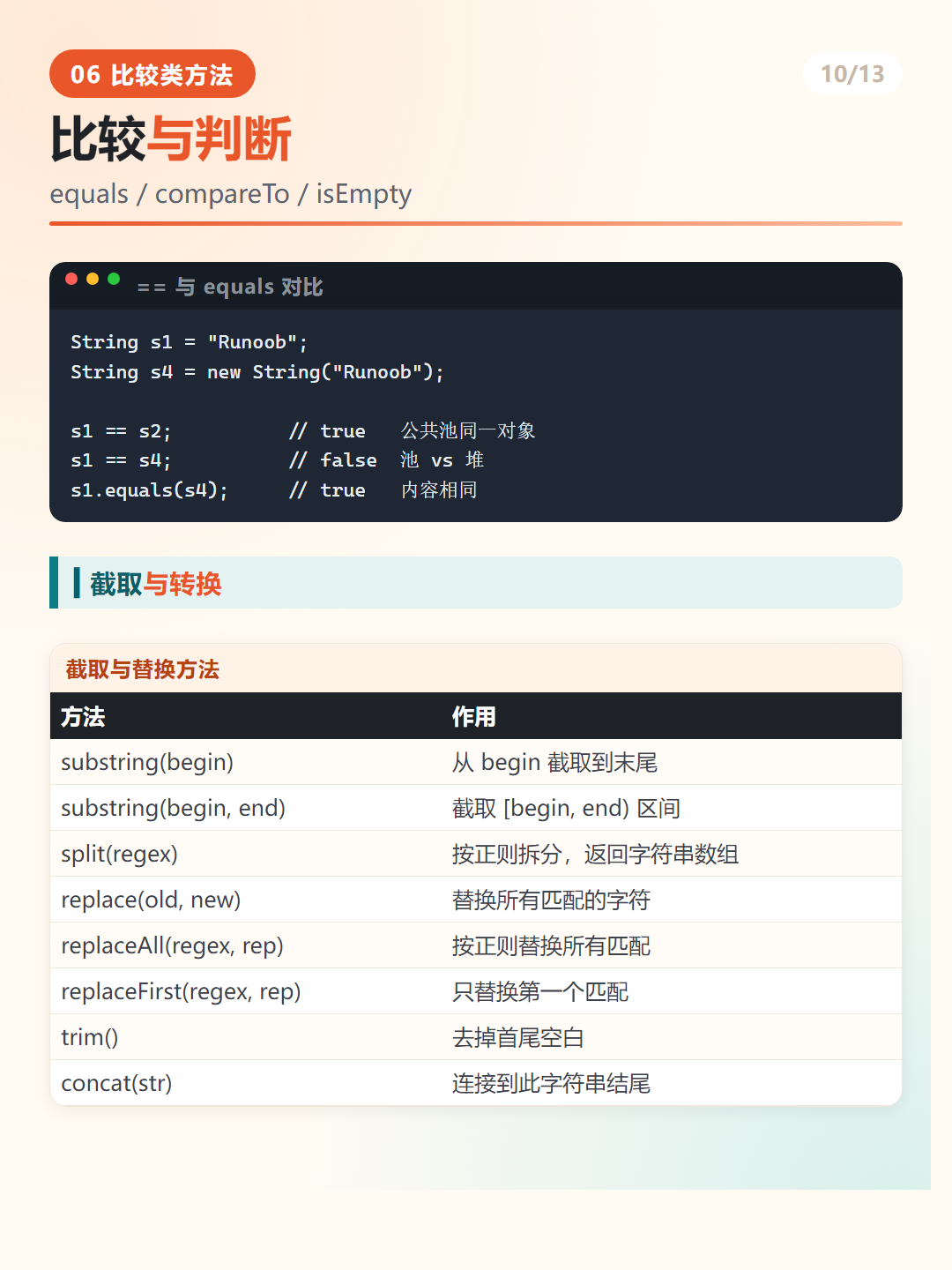 Java == 与 equals 的区别