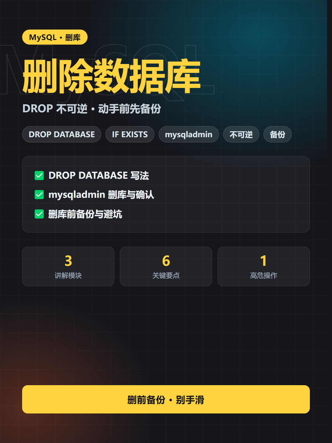 删除数据库 封面卡片