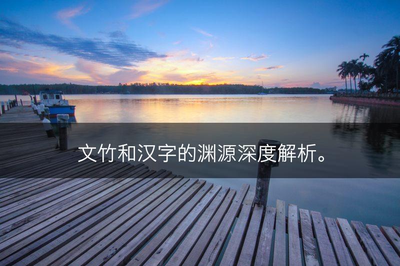 文竹和汉字的渊源深度解析。(图1) 文竹和汉字的渊源深度解析。(图1)