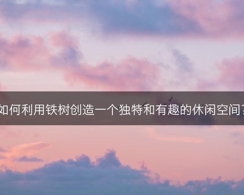 如何利用铁树创造一个独特和有趣的休闲空间？