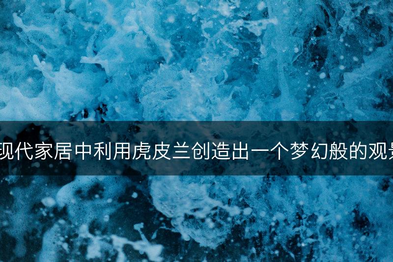 如何在现代家居中利用虎皮兰创造出一个梦幻般的观景空间?(图1) 如何在现代家居中利用虎皮兰创造出一个梦幻般的观景空间?(图1)