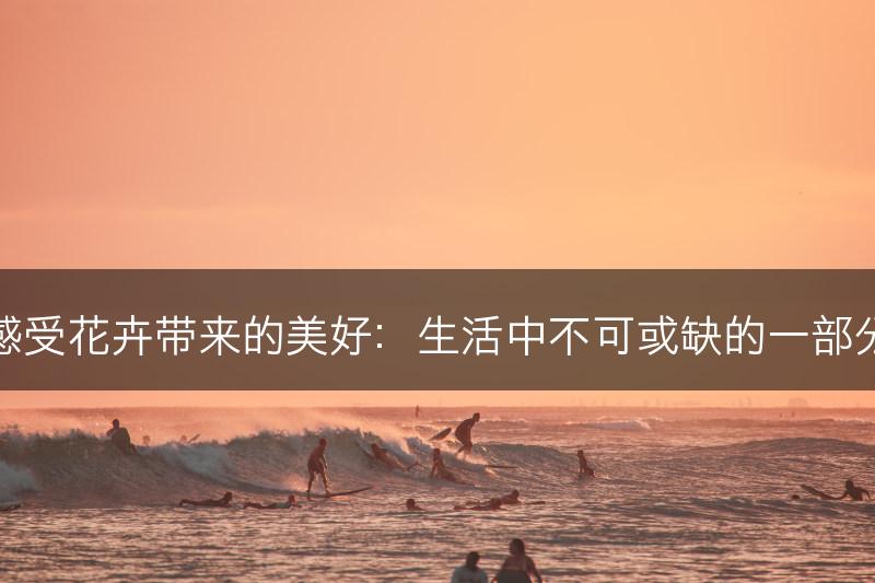 感受花卉带来的美好：生活中不可或缺的一部分(图1)