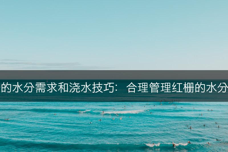 红栅的水分需求和浇水技巧：合理管理红栅的水分供应(图1)