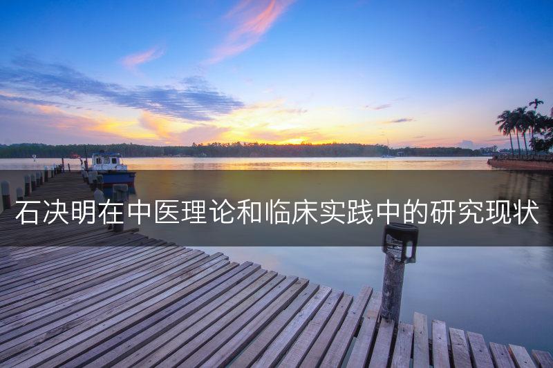 石决明在中医理论和临床实践中的研究现状(图1)