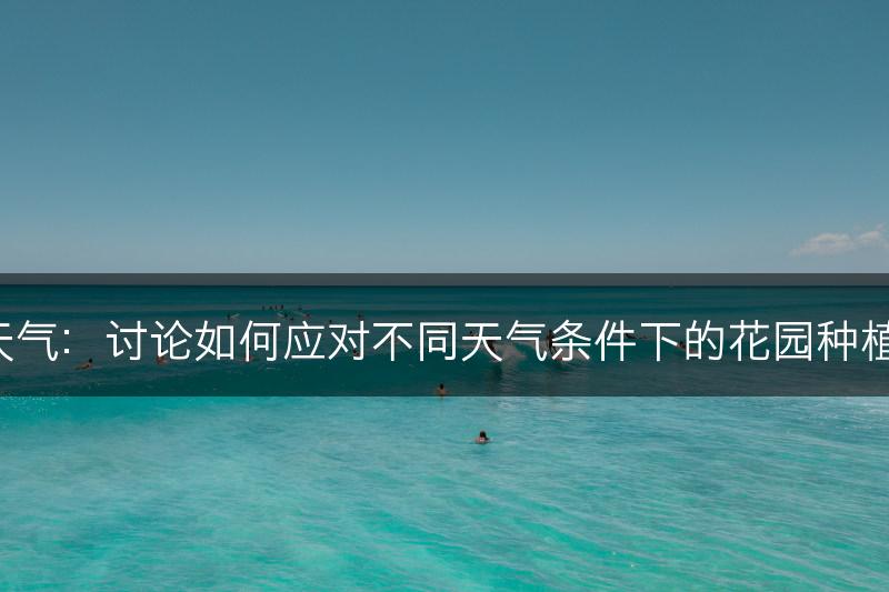 花园与天气：讨论如何应对不同天气条件下的花园种植和保养。(图1)