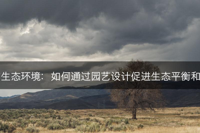 园艺设计与生态环境：如何通过园艺设计促进生态平衡和可持续发展(图1)