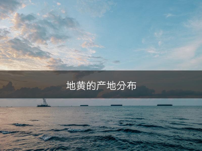 地黄的产地分布(图1)