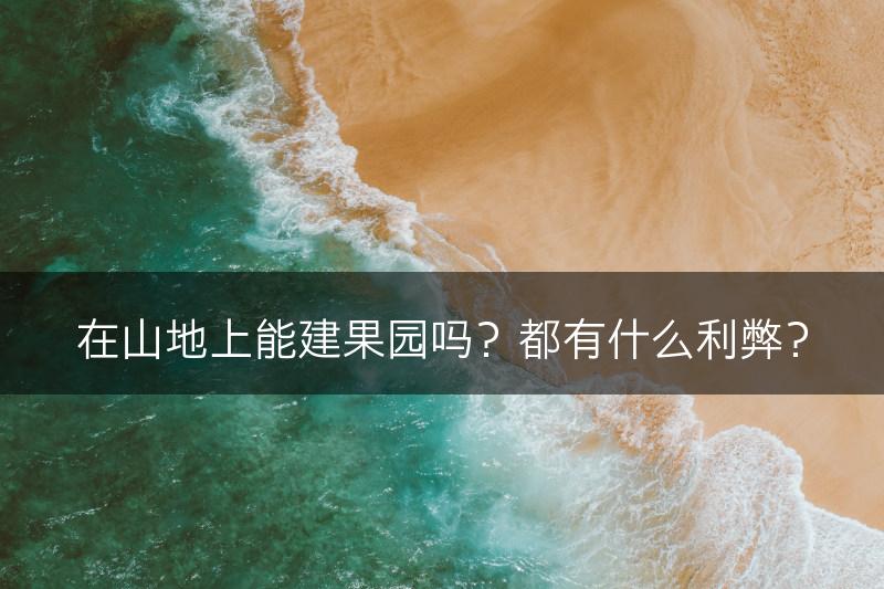 在山地上能建果园吗？都有什么利弊？(图1)