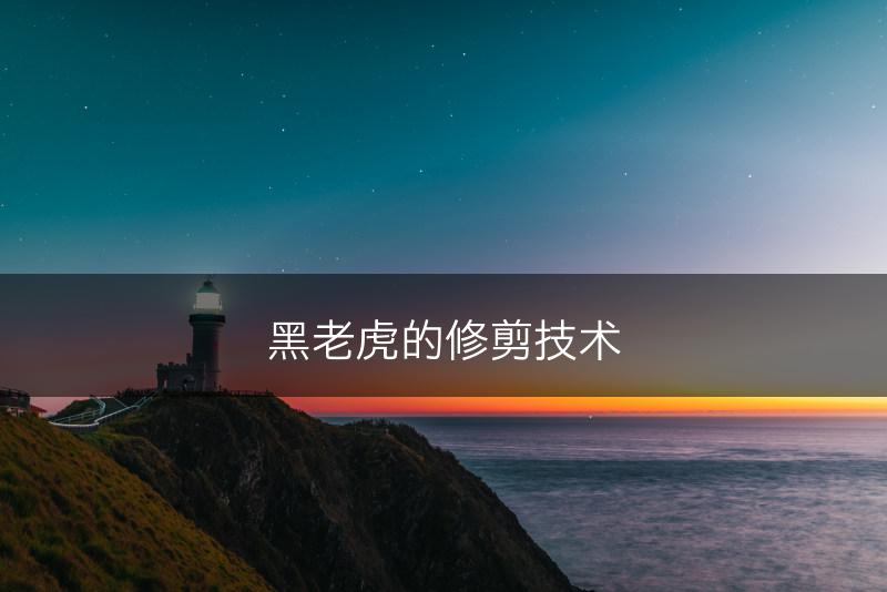 黑老虎的修剪技术(图1)