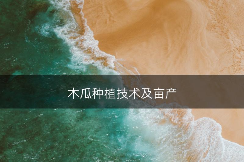 木瓜种植技术及亩产(图1)