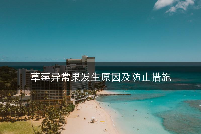 草莓异常果发生原因及防止措施(图1)