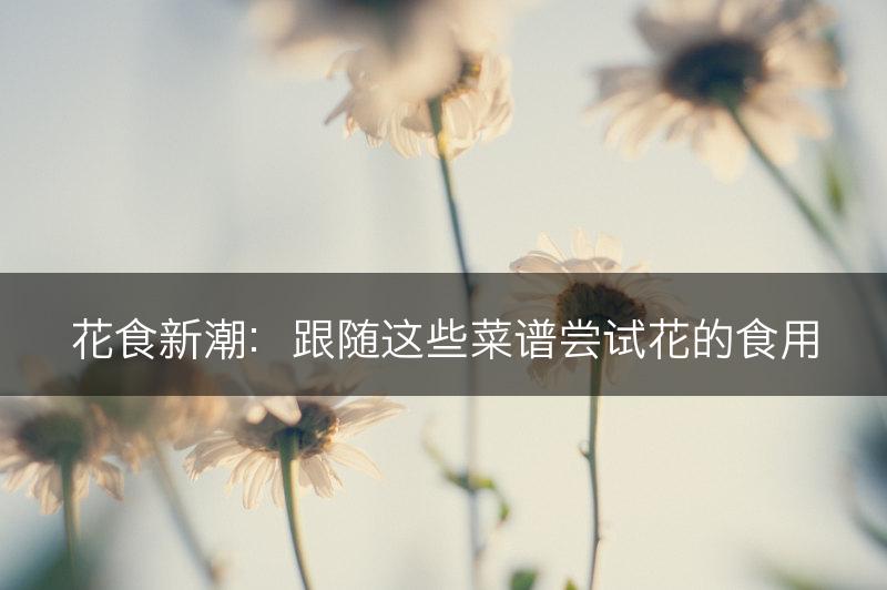 花食新潮：跟随这些菜谱尝试花的食用(图1)